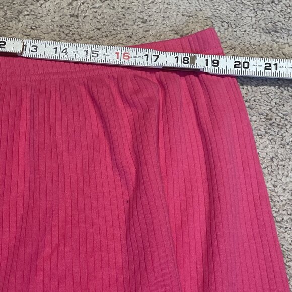 White Stag Sleepwear 2 Piece Pajama Set Tee & Shorts Women's Size 3X Barbie Pink - Picture 9 of 10